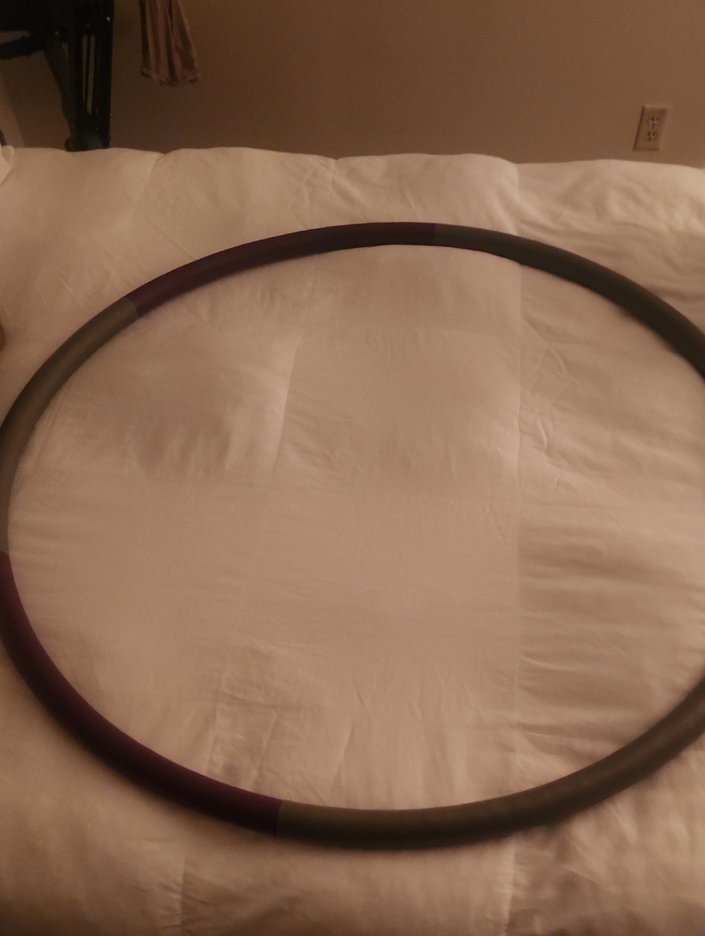 Weighted Fitness Hula Hoop in Black and Purple